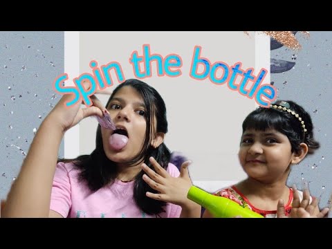 Spin the bottle challenge || #Funny challenge || Two bestie sisters