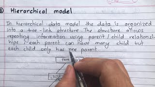 Hierarchical model and Object oriented model of Data model || Part - 2
