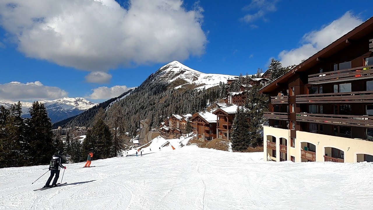 La Plagne GoPro POV Skiing | Blue Belle Plagne to Plagne Bellecôte | April 2022