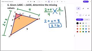 G.SRT.2 - Overlapping Similar Triangles