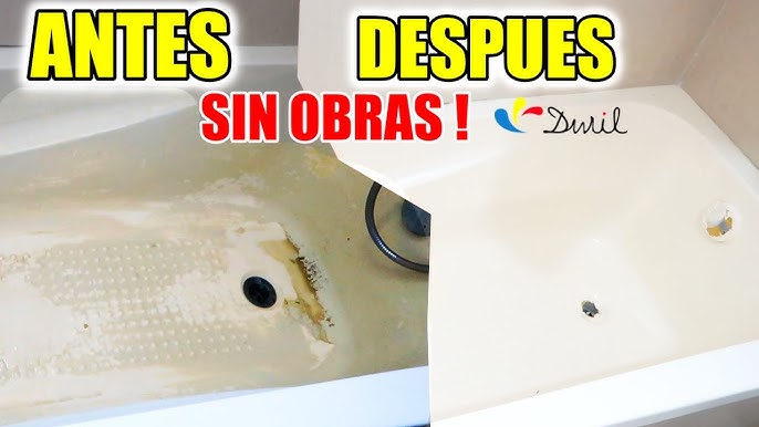 Epinturas - Es hora de Pintar - Cómo esmaltar una bañera en 5 pasos: 1-  Tapar con masilla de poliester los posibles desperfectos. 2- Una vez seca  la masilla hemos de lijar