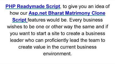 Bharat Matrimony Clone Script - PHP READYMADE SCRIPT
