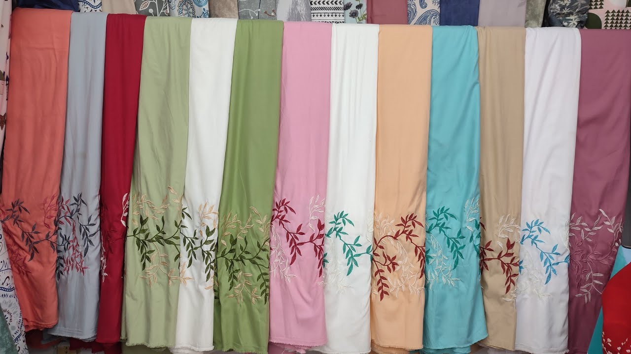 تعالوا شوفوا 👈ملايات مطرزه بالمتر عند مطاوع ف المطريه