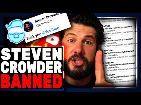 Steven Crowder SUSPENDED By Youtube Over Alex Jones! May Be It For Louder With Crowder On YT