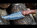 Knife making : Damascus Hunting Knife