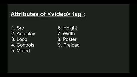 Chapter 1: Advanced Web Designing. Topic: Audio and Video in HTML.