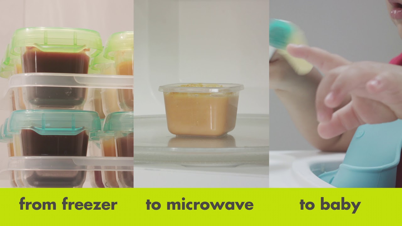 6 oz Baby Blocks™ Plastic Freezer Storage Containers