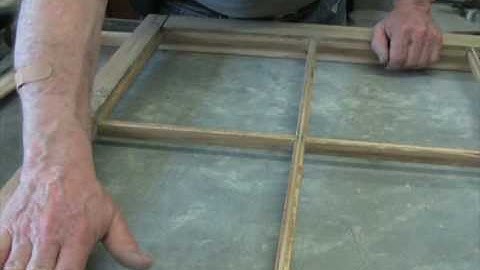 How to disasemble an antique window sash