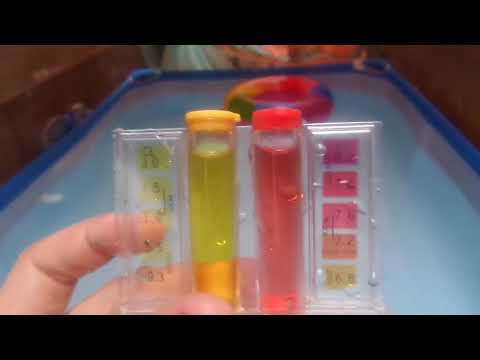 قياس نسبه الكلور وتعادل المياه    