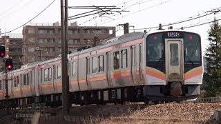 E129系B8+A2編成 信越本線下り普通441M