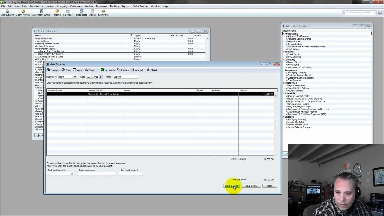 401k Quickbooks Chart Of Accounts