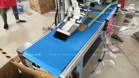 Automatic unfold small cardboard box labeling machine label applicator