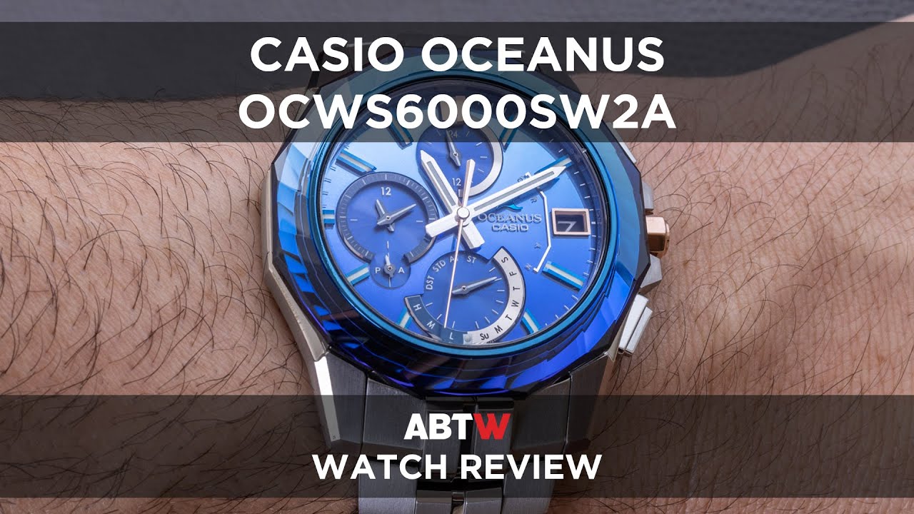 High-End Casio Oceanus Manta OCW-S6000SW-2A With Sapphire Bezel Watch Review