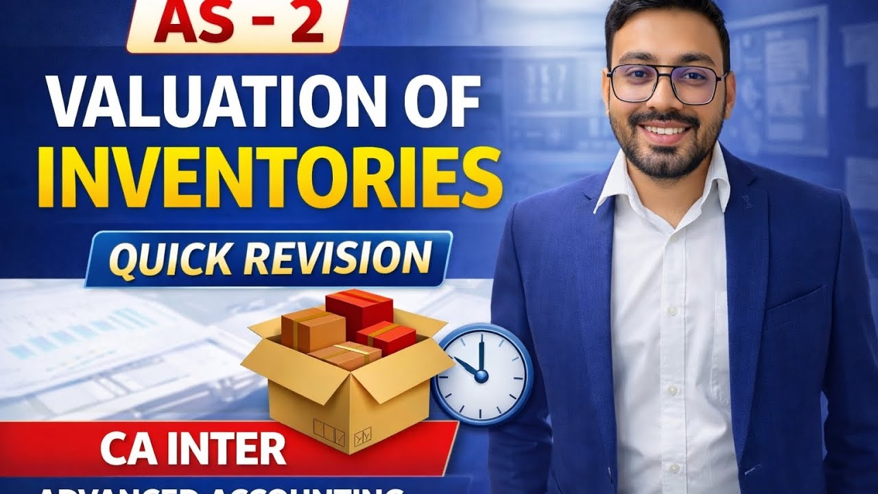 AS 2 || Quick Revision|| CA Inter|| Advance Accounting by CA Sunil Saini