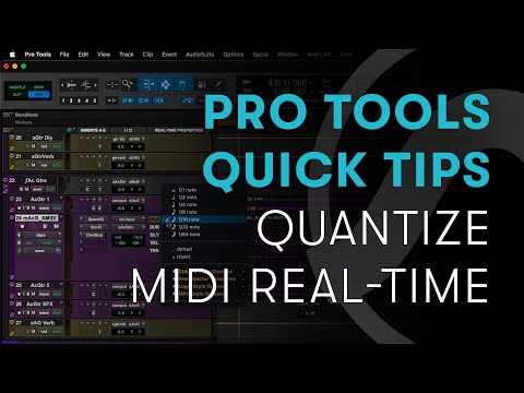 Video: Apa itu quantize di Pro Tools?