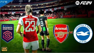 Arsenal Women Vs Brighton Women | FA WSL | FC24 Gameplay