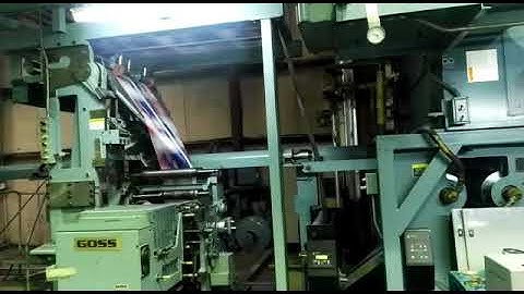 Working Video OF Goss Community Web Printing Press