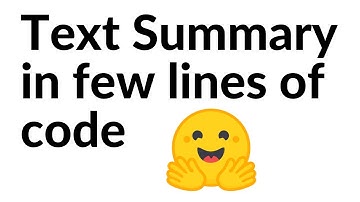 Summarize Text using HuggingFace