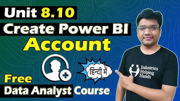 8.10 How to Create Power BI Account | Data Analyst Lecture for Beginner | Nishant Bhaiya