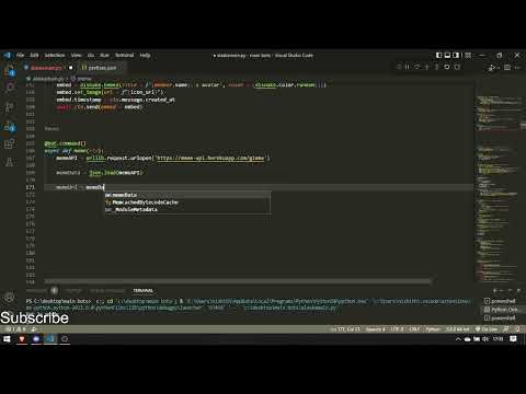 Making a discord bot with python - Meme and quote - [PART-2]