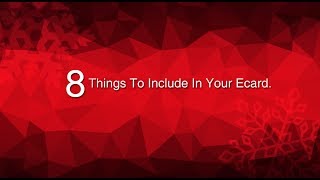 8 things to include in your holiday ecard