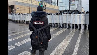 Акция протеста в поддержку Навального