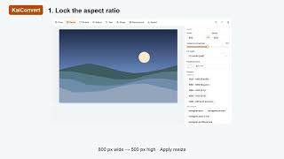 Resize Images Without Cropping | KaiConvert Tutorial