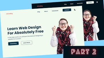Convert Figma Design To Real Website (Homepage with Dark Mode) - 2