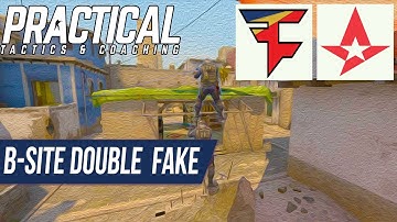 CS:GO Tactic -- Faze vs Astralis -- Mirage Double B-site Fake & Contact A-site Push