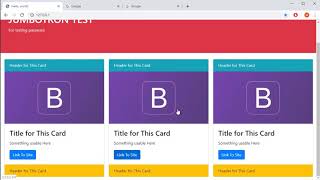 Bootstrap 4 Tutorial - 16 - Cards