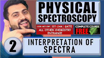 Molecular spectroscopy | Lec-2| Interpretation of Spectra | CSIR-NET/JRF | GATE | TIFR | IIT-JAM