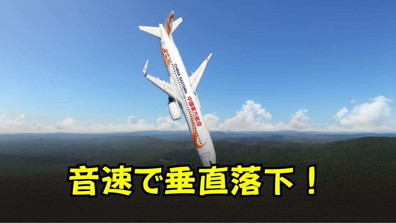 垂直急降下966km/h！中国東方航空史上最悪の事故｜MU5735全容