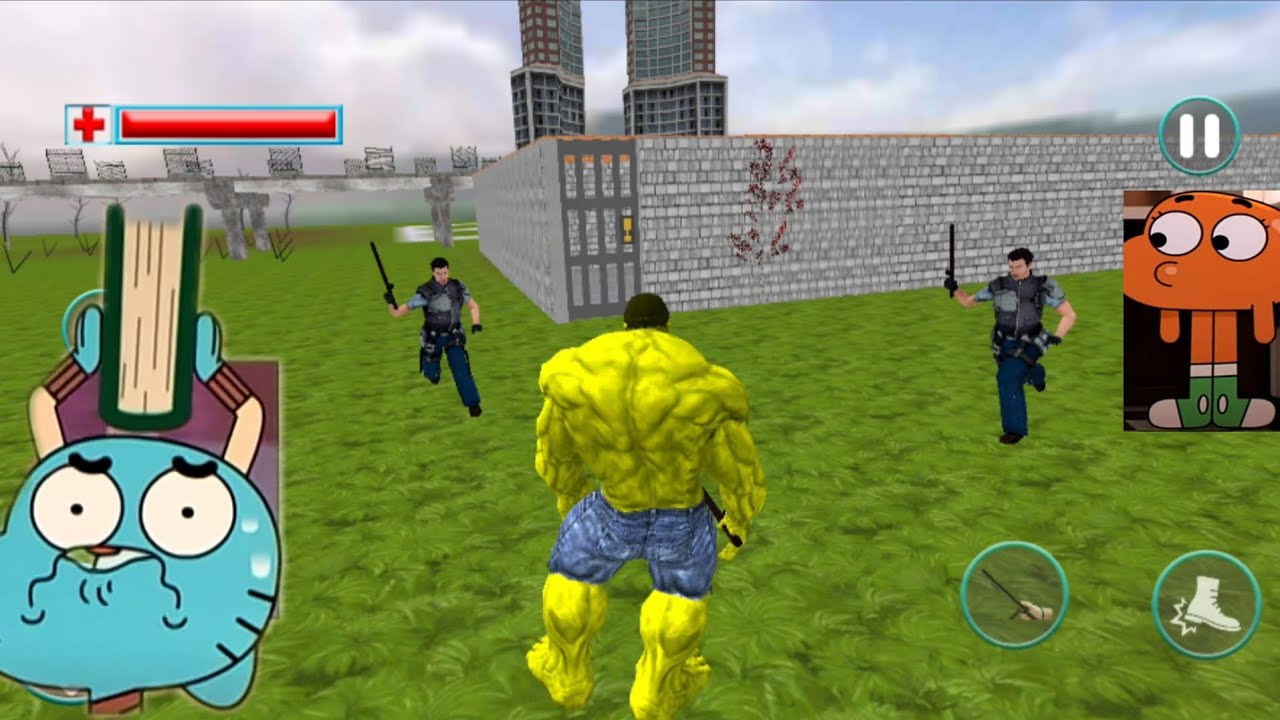 Incredible monster hero battle of town game play trailer 