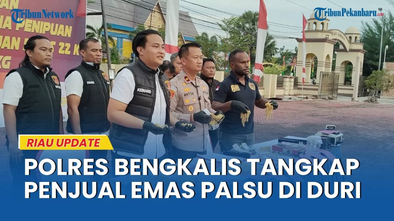 Jual Emas Palsu, Pemilik Toko Mas Di Duri Ditangkap Polisi