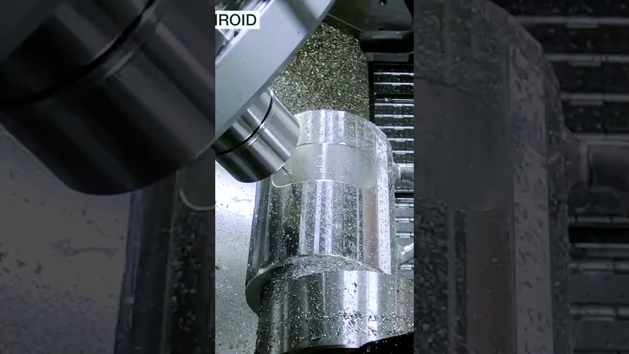 CNC Lathe Cutting a Coffee Mug Out of Aluminum! ☕ 