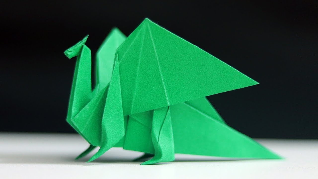 How to Make an Easy and Realistic Origami Dragon YouTube