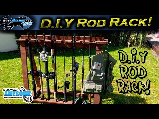 How to make a Fishing Rod Rack from Pallet Wood