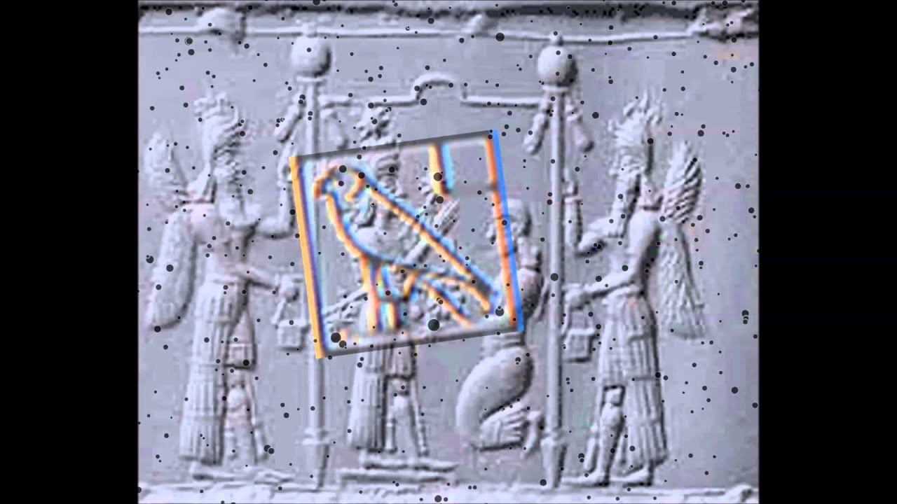 Ishtar, Hathor's symbols, Hera, Mary, and the Tarot's Popess in Ursa Minor by Lance Carter