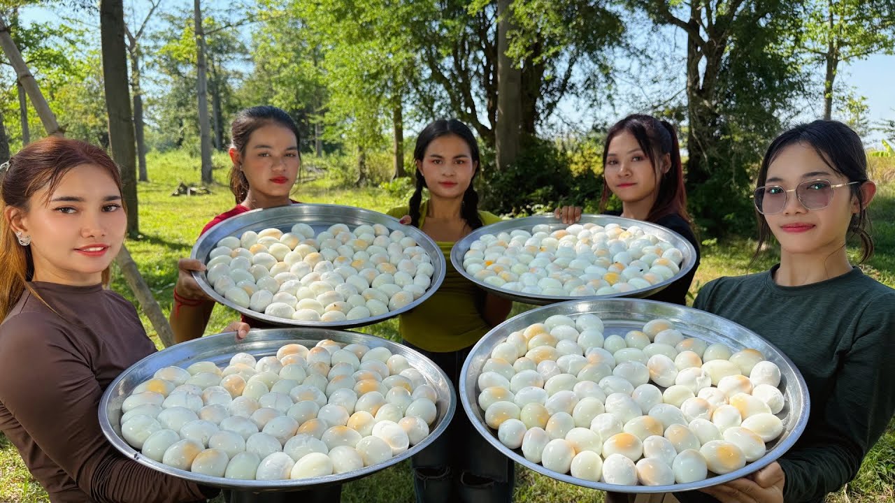 Amazing cooking deep fried egg recipe and stir fried egg recipe