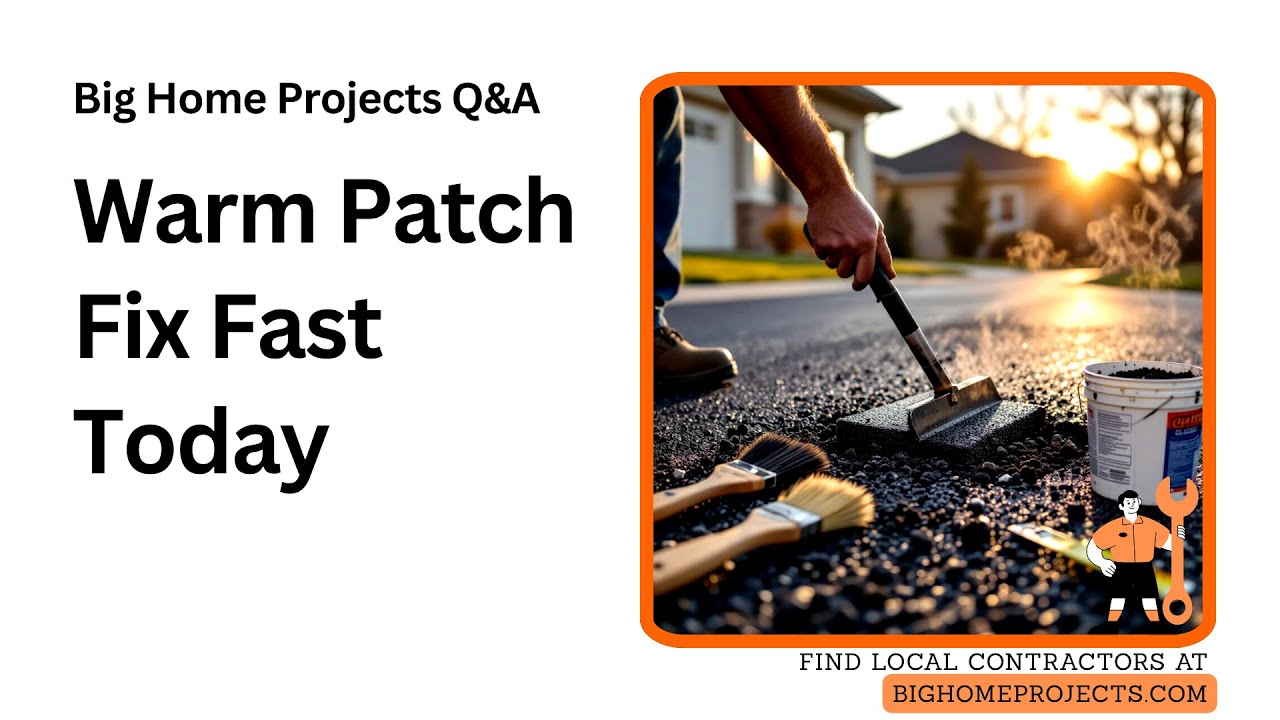 Spring Warmth Hot Mix Heat-Bonded Pothole Fix