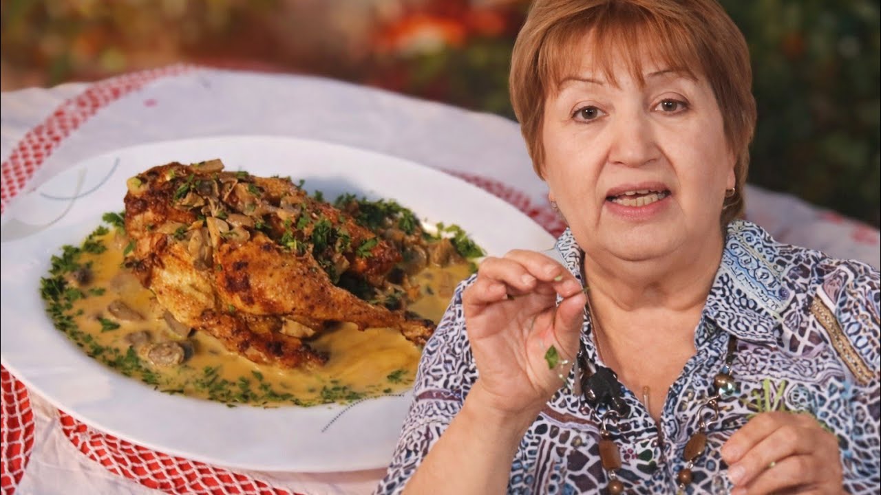 دجاج محمر بالكريمة و الشومبينيو وصفة رمضانية بإمتياز لسيدة رزقي  