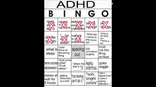 My ADHD Bingo