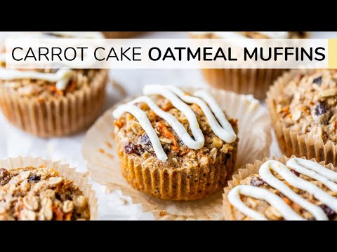 CARROT CAKE OATMEAL MUFFIN CUPS | easy nutritious recipe | Clean & Delicious