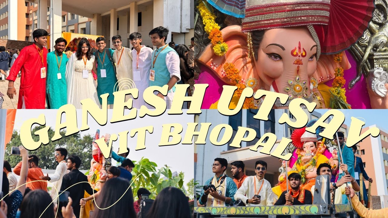 The Grand Ganesh Utsav Vlog ❤️🛕🌻 | 2023 @VITBHOPALOfficial #vitbhopal #viteee