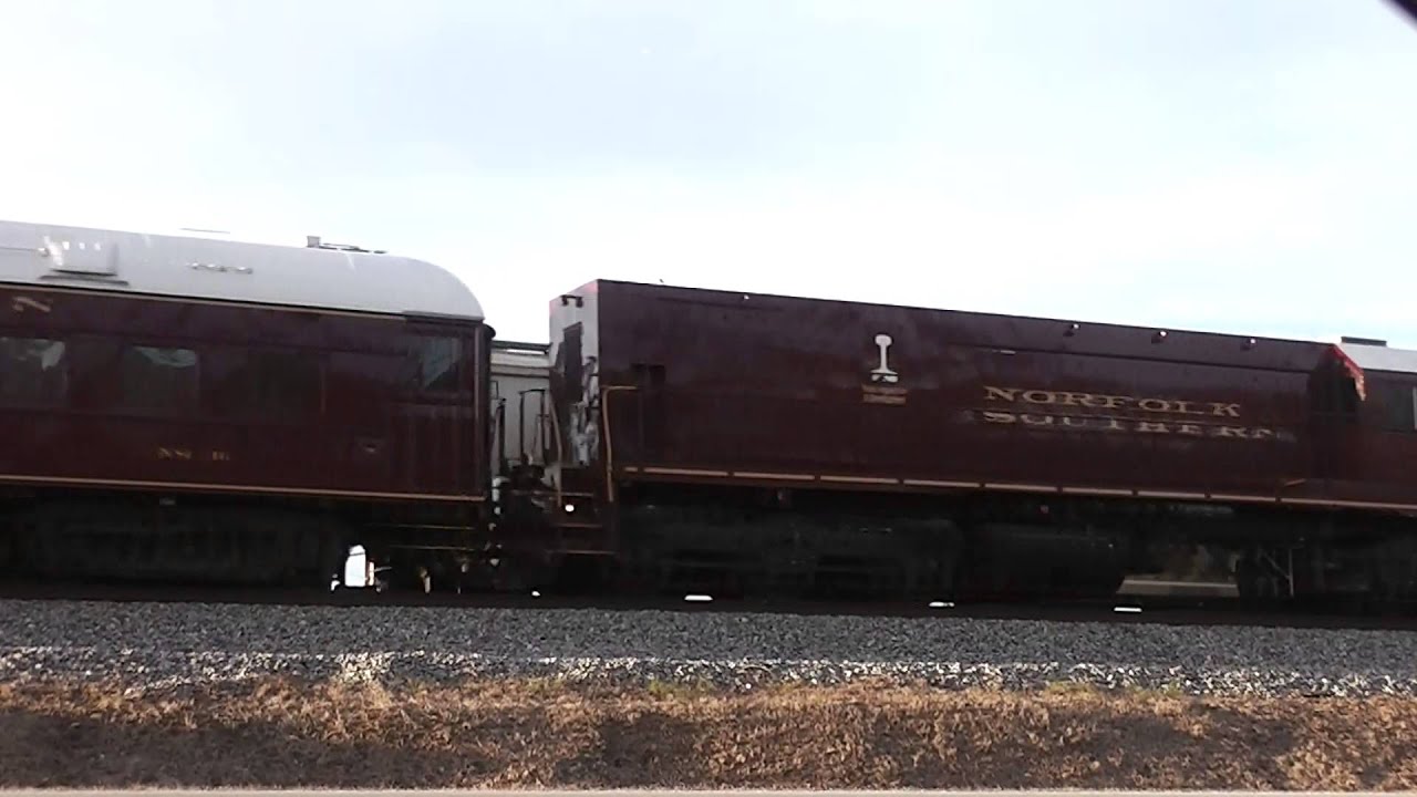 Norfolk Southern Eastbound Geometry+Research Train(HD)Douglasville,Ga.2-16-2014 - YouTube