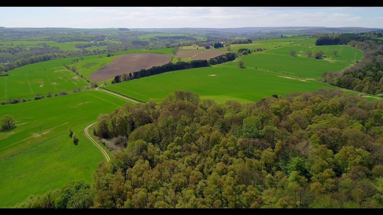 Around Allensford by drone. Co Durham UK.