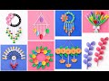 8 Easy Paper Wall Hanging Craft Ideas 🌸 | Beautiful Handmade DIY Room Decoration Crafts for Home