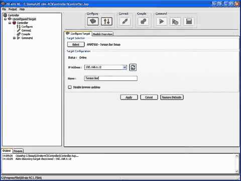Using 20-sim to control a Torsion Bar.