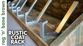 Making A Rustic Coat Rack With Shelf - Pallet Wood Project In this video I make a rustic coat rack with a shelf and a distressed paint finish, using some pallet wood and salvaged coat hooks.