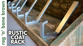 In this video I make a rustic coat rack with a shelf and a distressed paint finish, using some pallet wood and salvaged coat hooks.